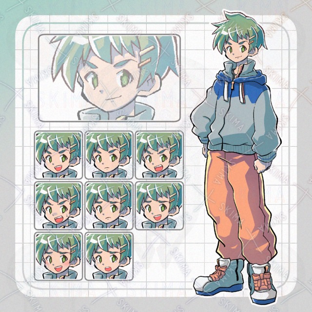 緑髪の少年