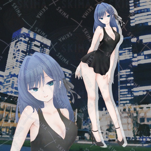 【セール中】黒ドレスのお姉さん1