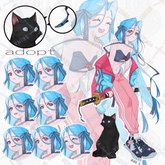 adopt　ねこと女性