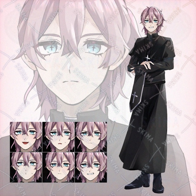 神父風服(立ち絵+表情差分７種)