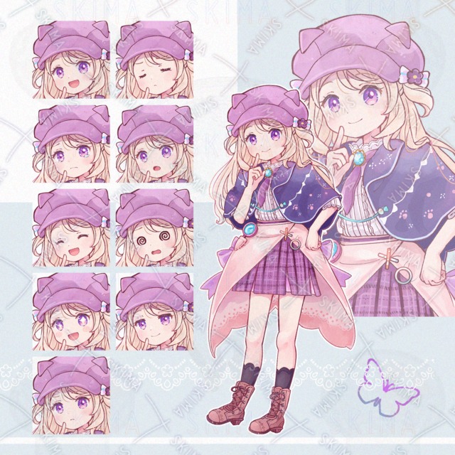 探偵風の女の子
