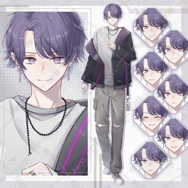 【表情7種＋アイコン】男性