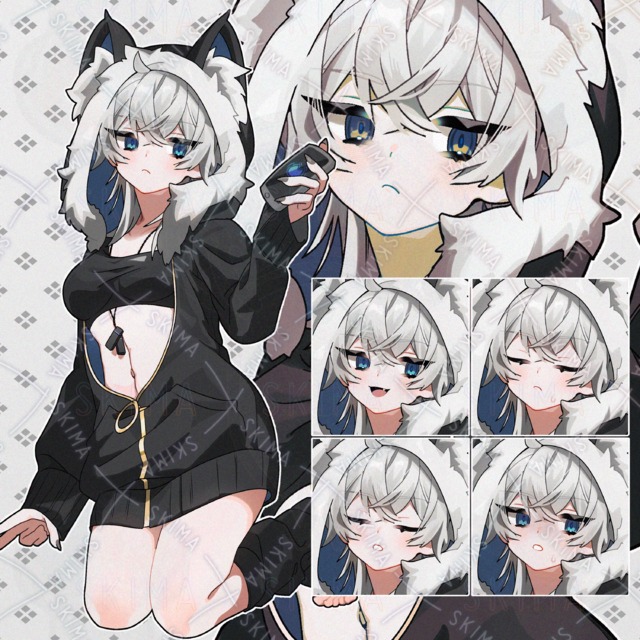 【表情5種】けもフードのインドアっ子