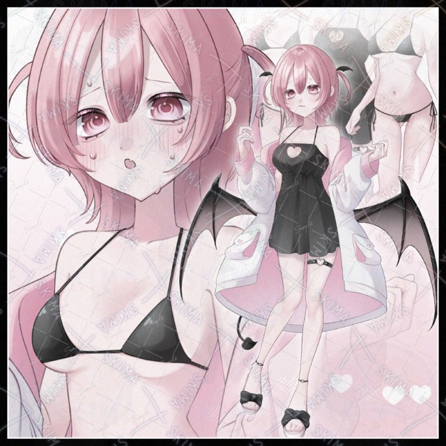 【着せ替えできる❕】非力なサキュバスちゃん