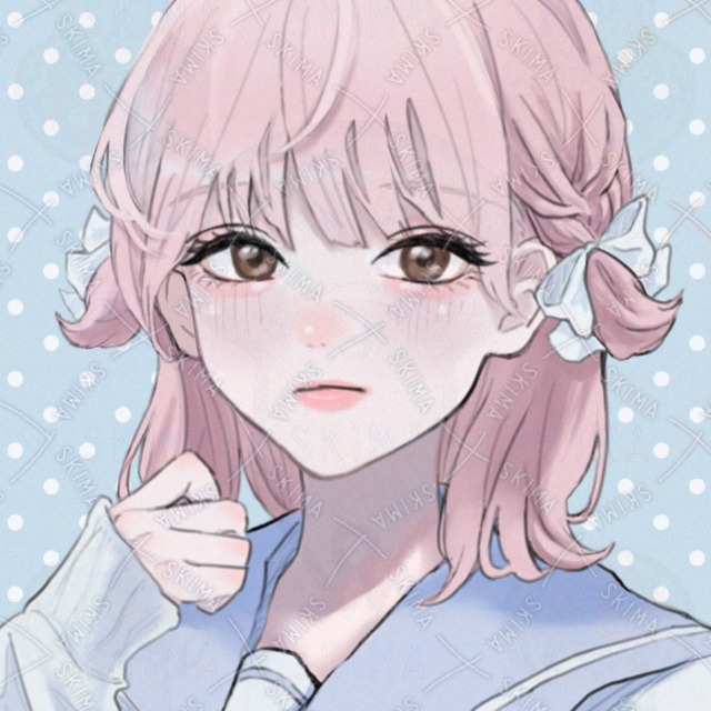 【アイコン】ピンク髪の女の子