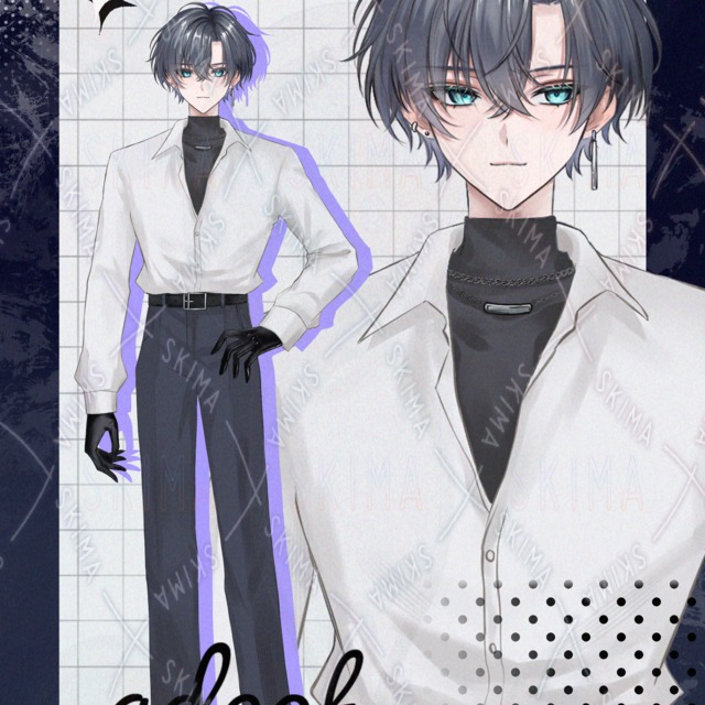 Adopt - 黒髪の青年【表情全8種】