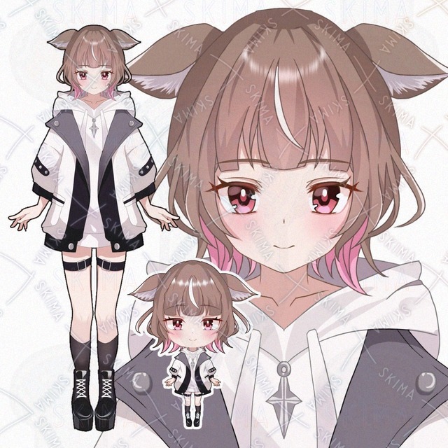 【1点限定】IRIAM対応立ち絵+SDキャラクター
