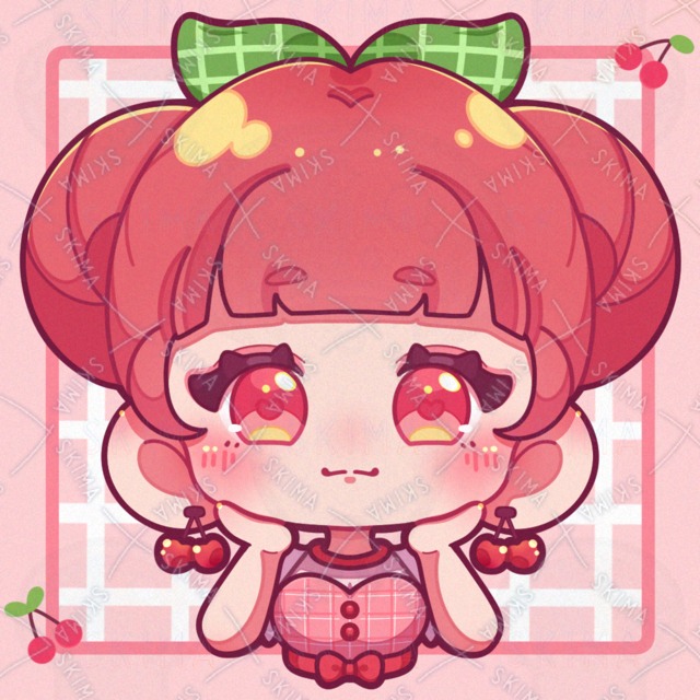 SNSアイコン　さくらんぼな女の子