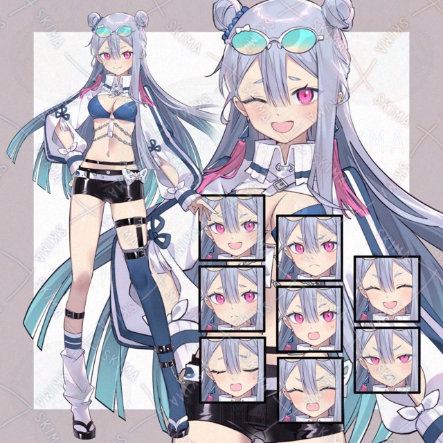 adopt25 銀髪シニョンの女の子