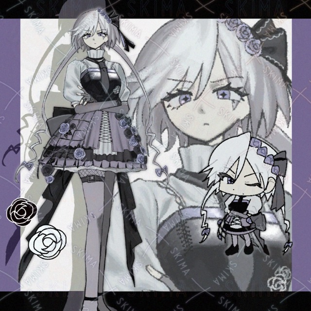 紫と黒薔薇のお嬢様