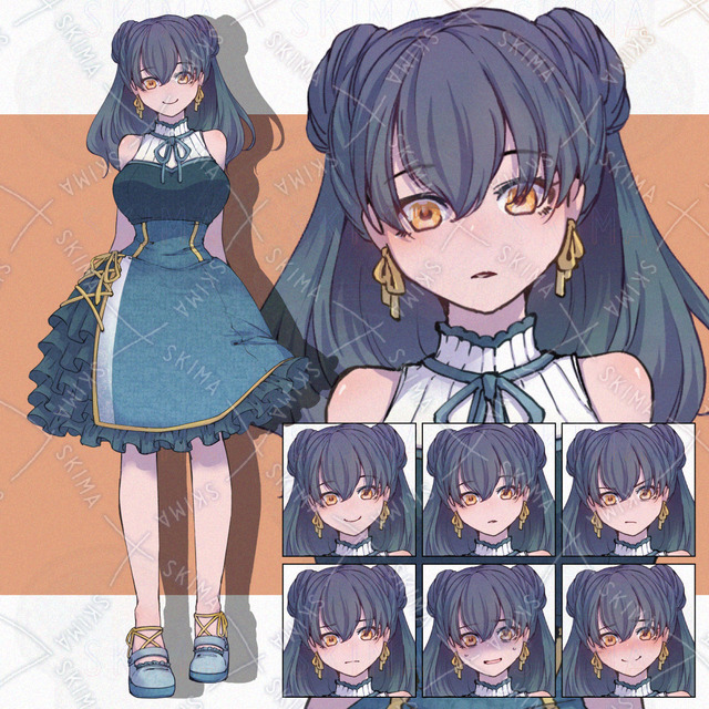【表情差分6種】女の子立ち絵