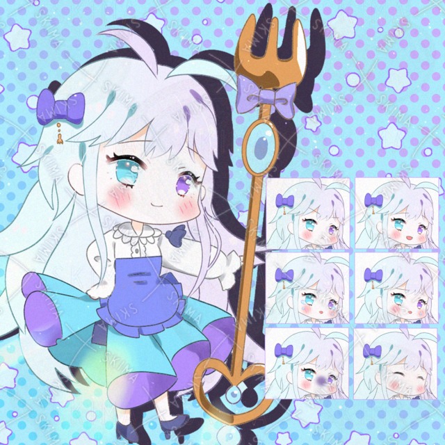 魔法少女×カトラリー【表情差分7種】