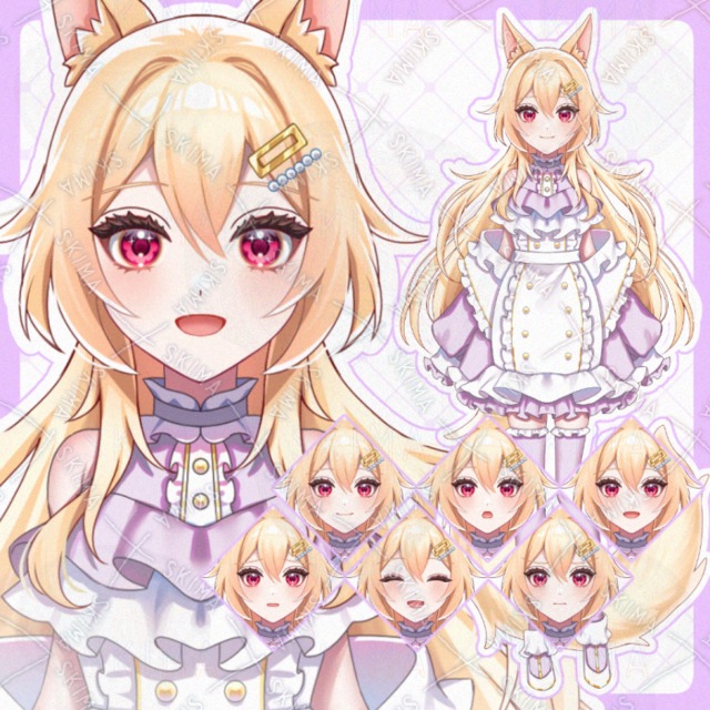 ケモミミの少女【IRIAM対応,表情6種】