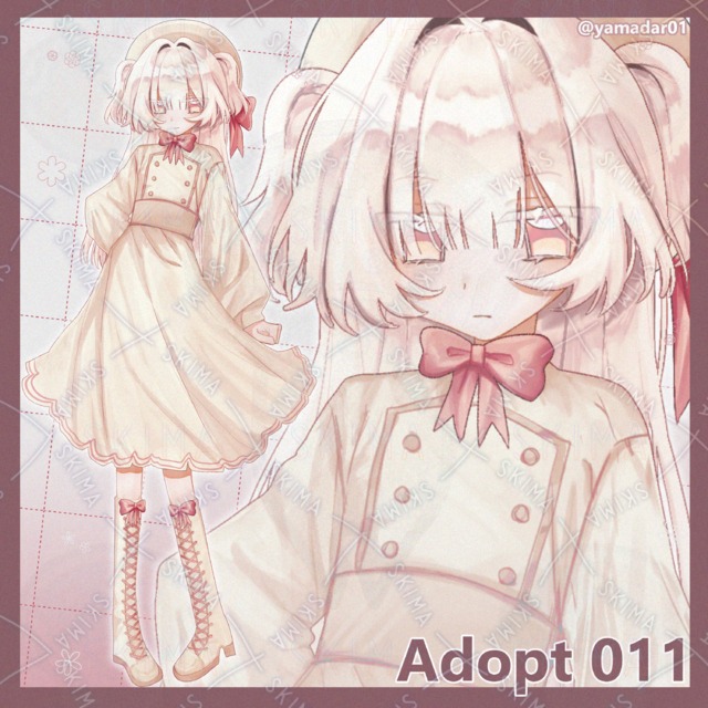 ハーフツインの少女【表情6種】