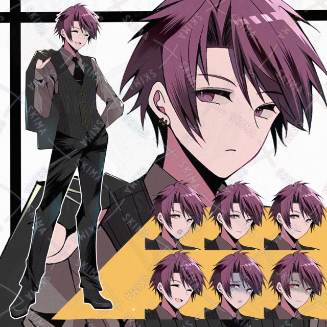 男性　表情７種