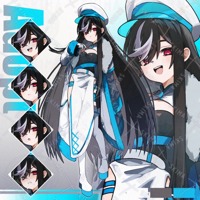 軍服の女の子【表情5種】