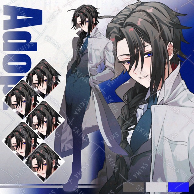 スーツの男性【表情6種】