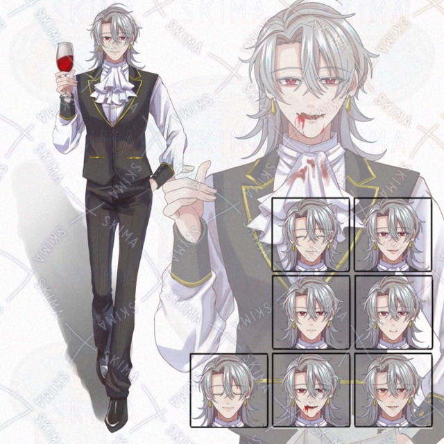 吸血鬼風男性