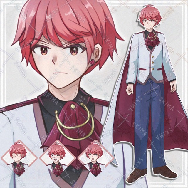 【表情8種】王子な赤髪男の子【立ち絵】