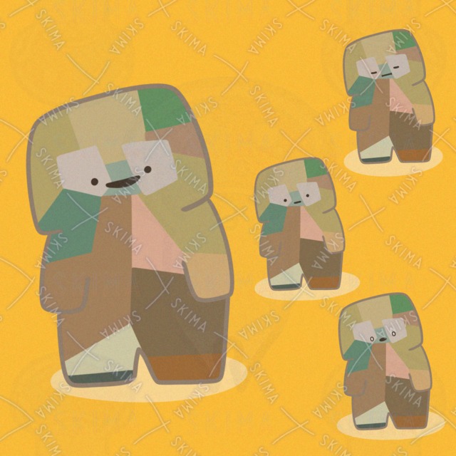 つぎはぎごーれむ（表情4種類）