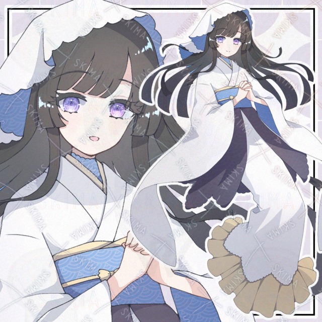 【adopt】神秘的で和風な人【表情9種】