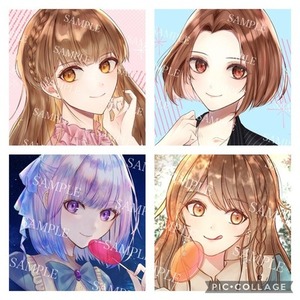 男女どちらも可能！目を惹くSNSアイコン描きます