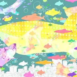 横長イラスト（）ヘッダー描きます