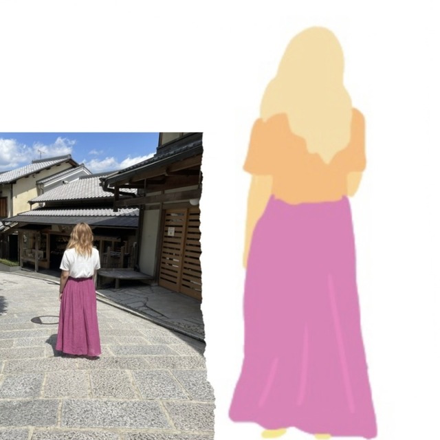 シルエットイラスト似顔絵描きます