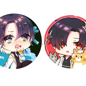 ［商用可］SNSアイコンor缶バッジ用デフォルメイラスト制作いたします！