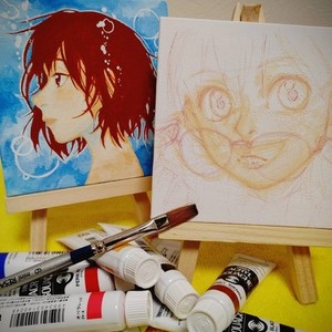 アナログ画材でアイコン描きます＋原画売ります！