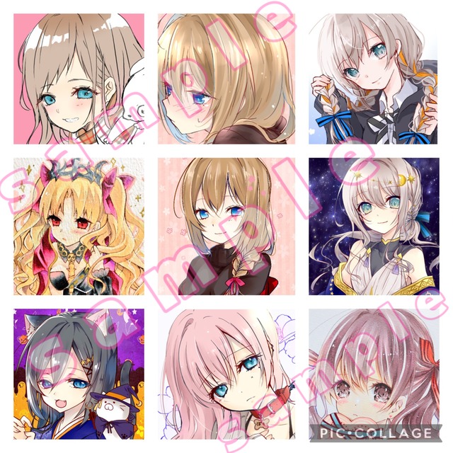 SNS用アイコン描きますお試し価格1000円(残り3枠)