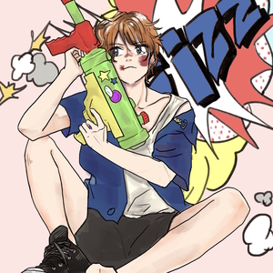 男の子のイラスト描きます