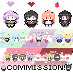 ドットアイコン・ヘッダーセット作成します。