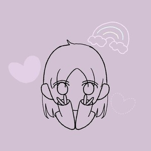 女の子(ダブルピース)