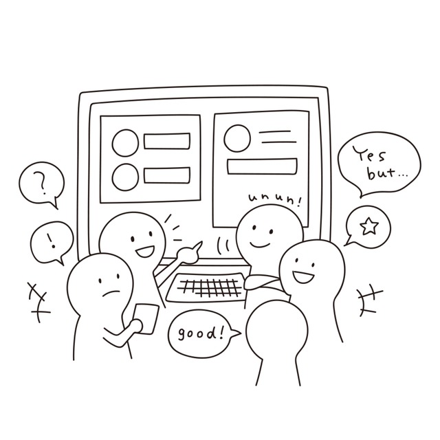 挿絵かきます　ゆる〜いぼうにんげんズ