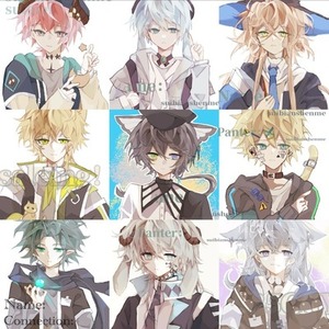 男の子の半身像