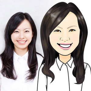 写真に忠実な似顔絵描きます