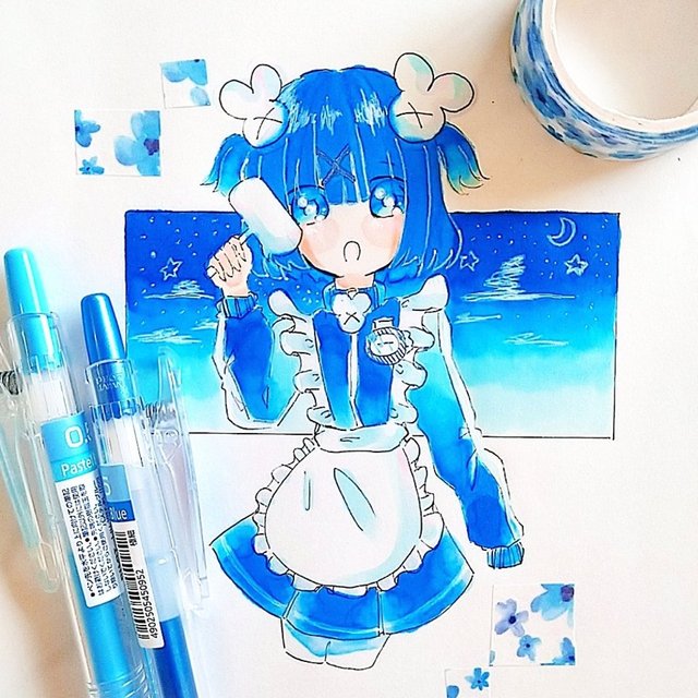 青ジャージメイド🤍💙