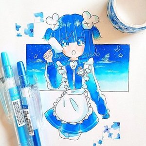 青ジャージメイド🤍💙