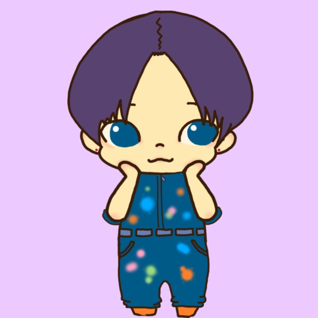 デフォルメ調2頭身の似顔絵描きます