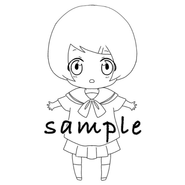デフォメ ちびキャラ イラスト サンプル
