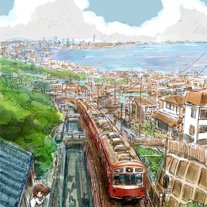 アナログ手書き風のイラストを描きます。