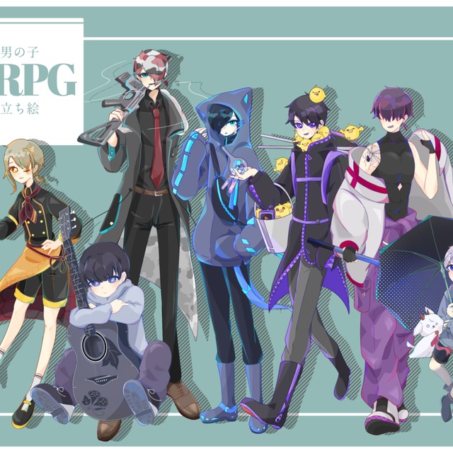 TRPG・動画用立ち絵、デフォルメ絵