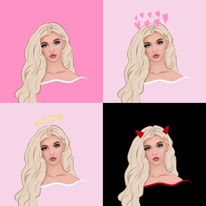 写真から似顔絵を作ります♡