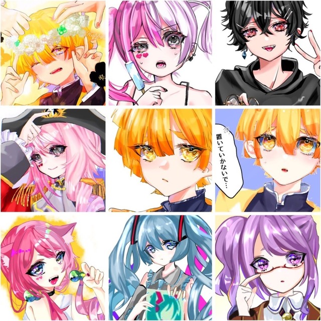 snsアイコン･ヘッダーのイラスト