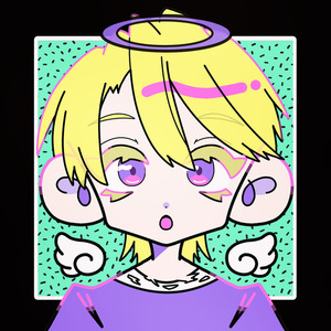 【80'sポップ風】SNSアイコンイラスト【デフォルメ】