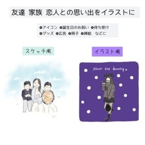 写真等からシンプルでオシャレなイラストを作成します！