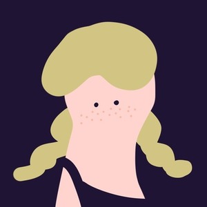 SNSアイコン作成〔女性のイラスト〕