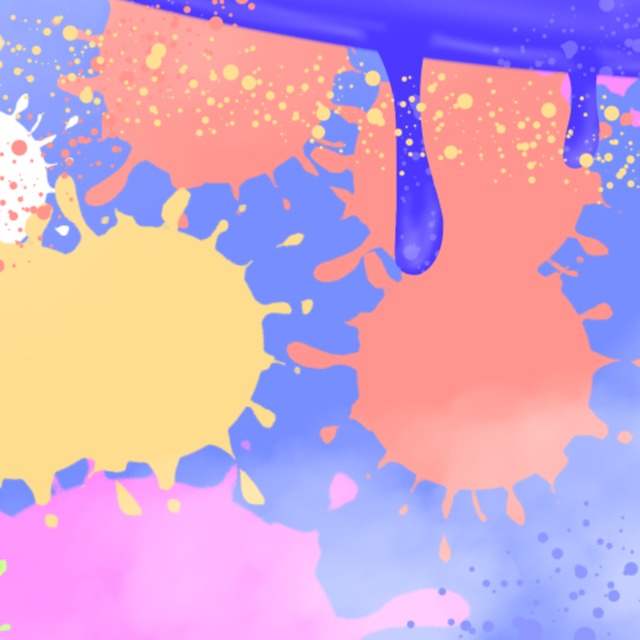 スプラトゥーンぽいヘッダー