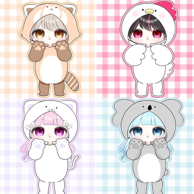 動物着ぐるみデフォルメ、ソロ